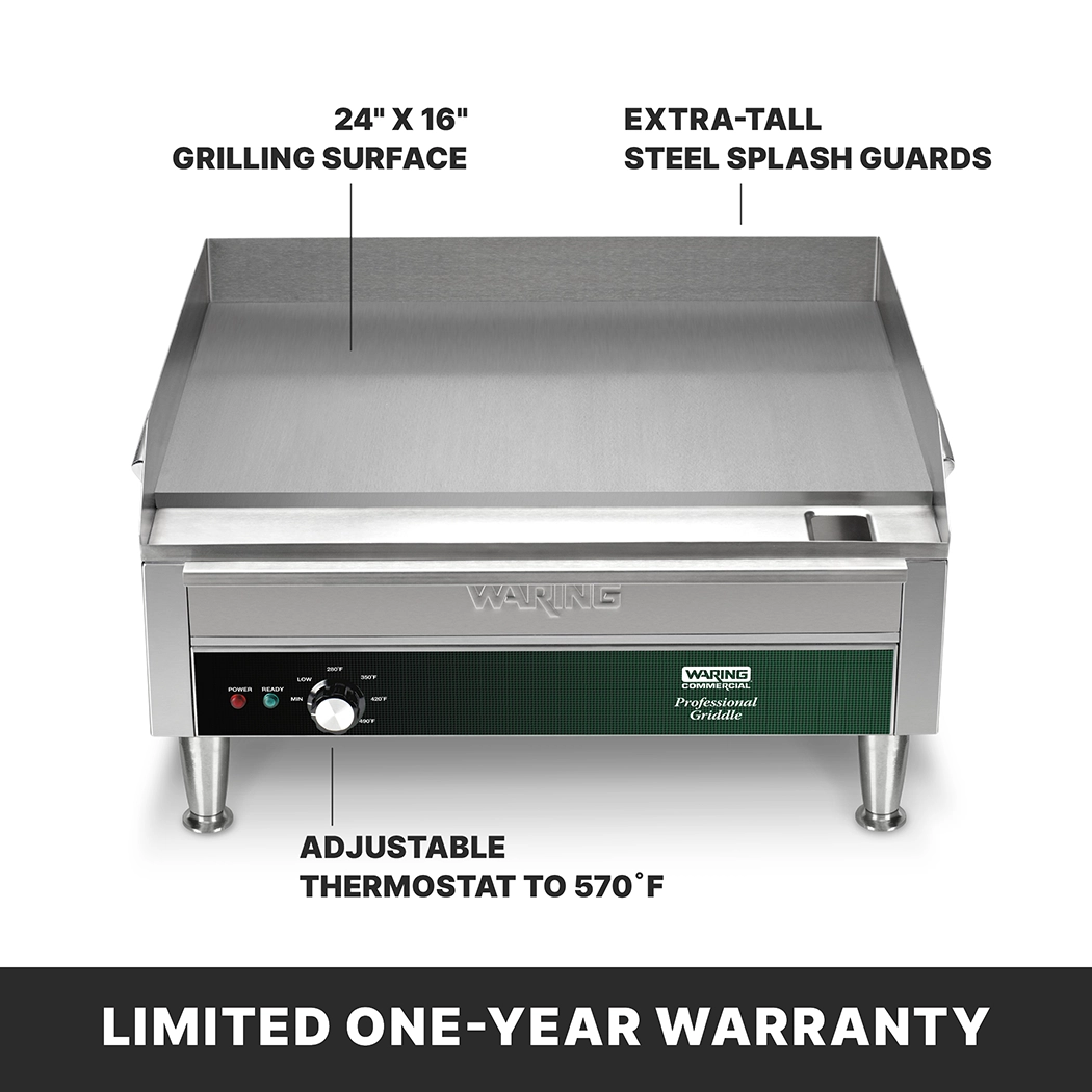 24" Electric Countertop Griddle